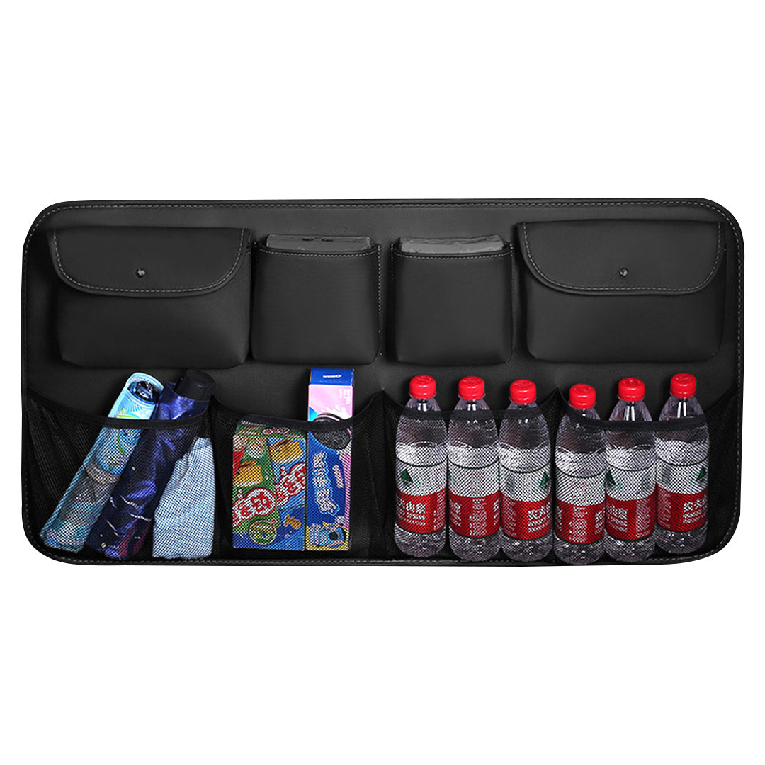 Premium Car Rear Seat Organiser – 8 Pocket Black