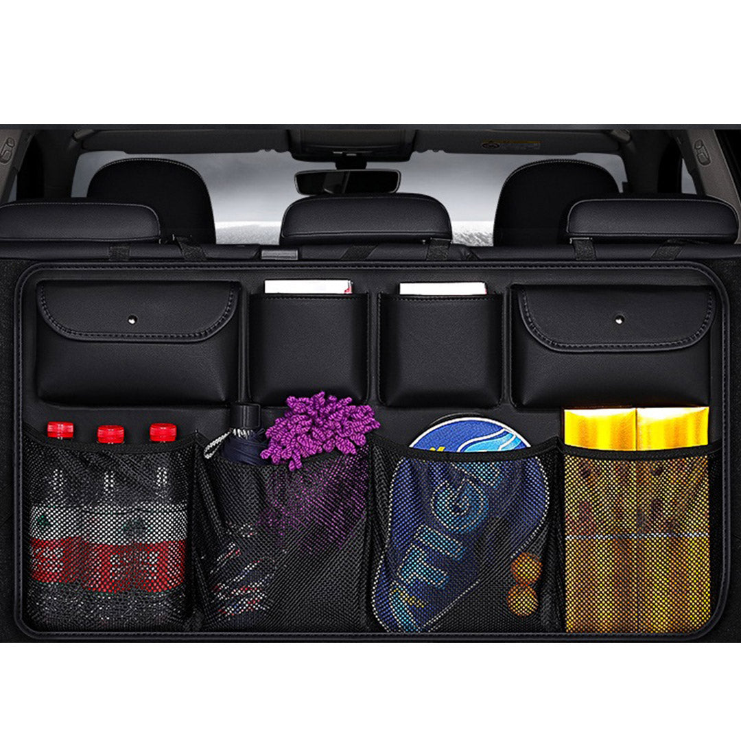 Premium Car Rear Seat Organiser – 8 Pocket Black