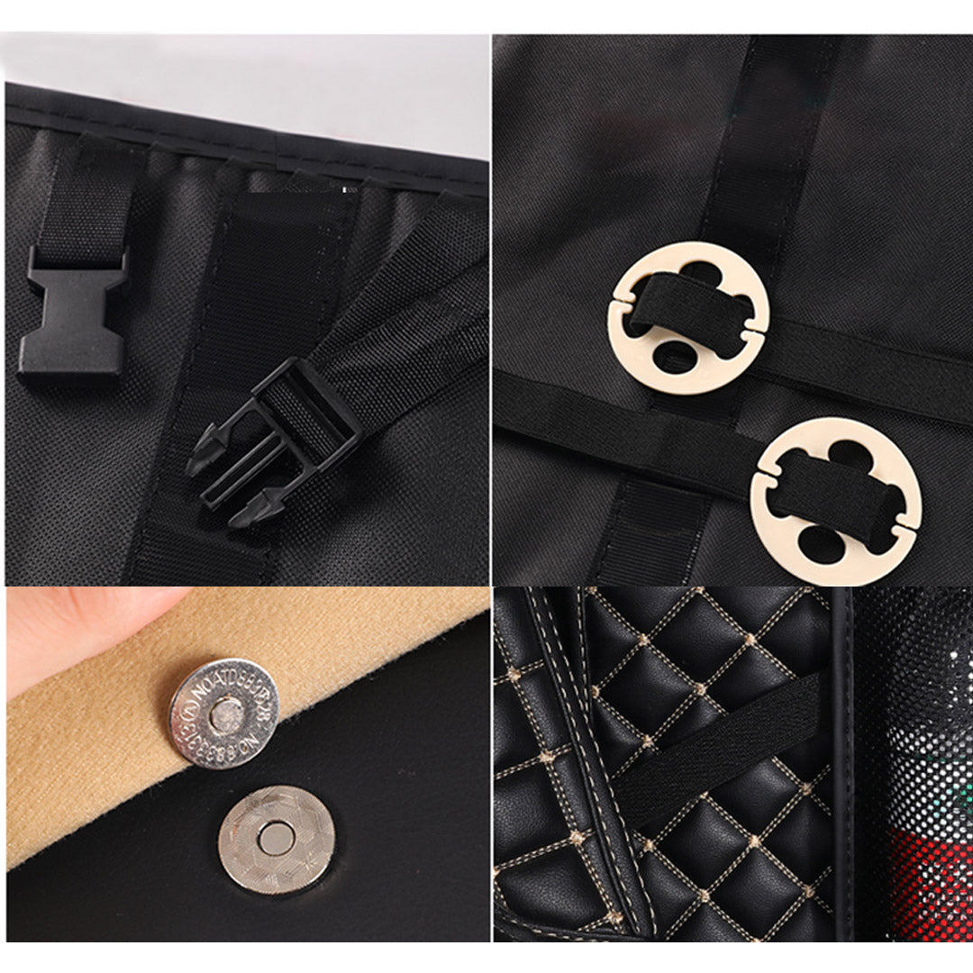 Premium Car Rear Seat Organiser – 8 Pocket Black