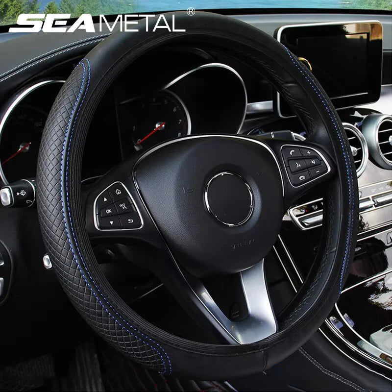 Karvixa Full-Wrap Steering Wheel Cover – 37–39cm