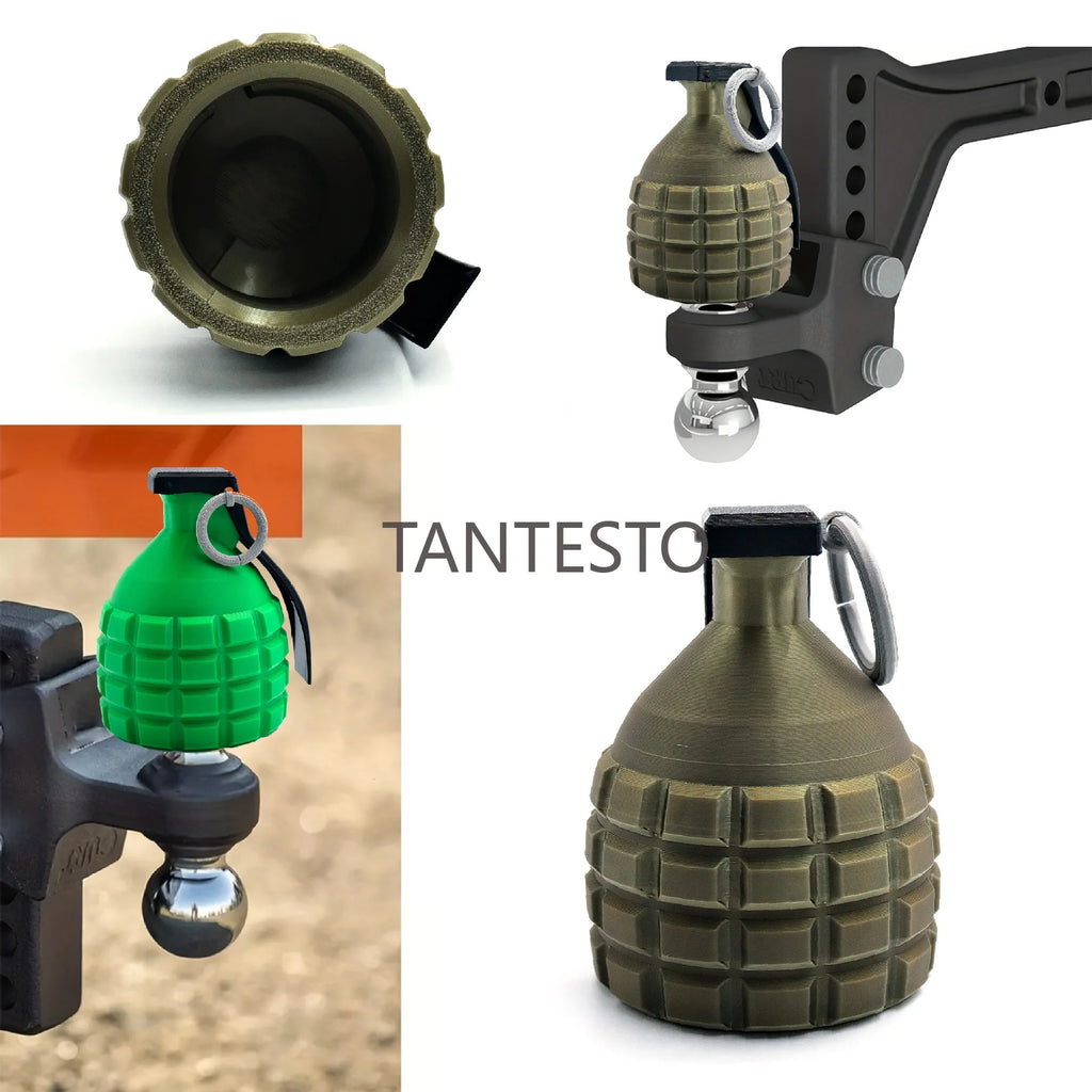 Karvixa Grenade-Style Tow Ball Cover – 50mm Universal Hitch Protector