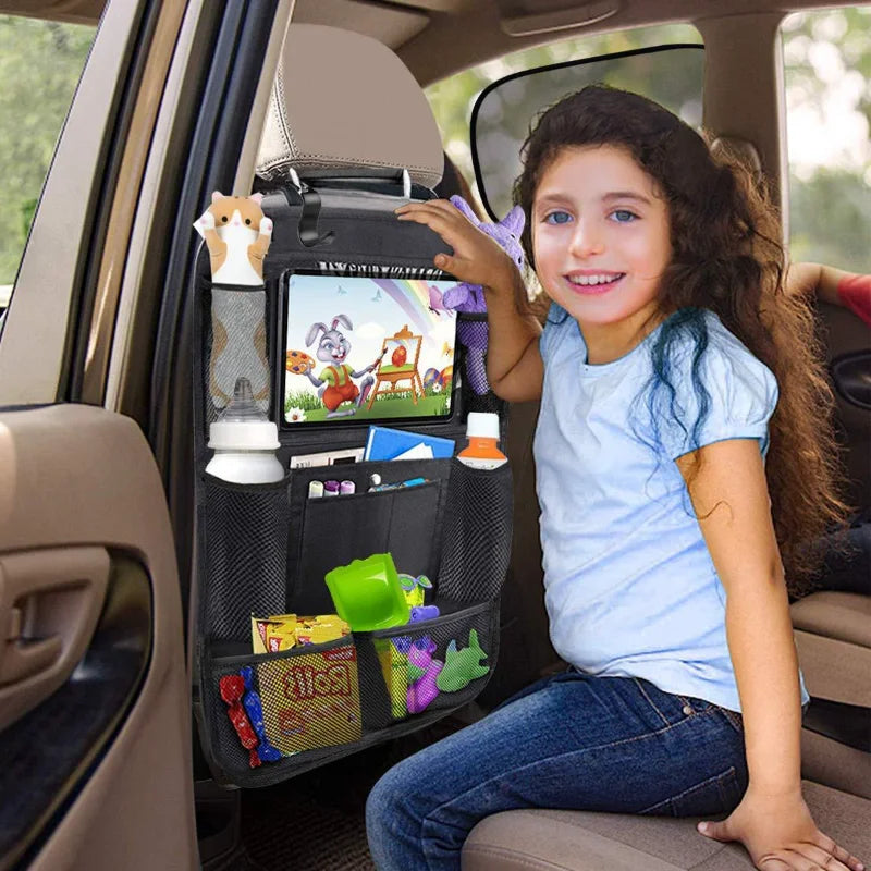 Karvixa Back Seat Organiser with Touch-Screen Tablet Holder