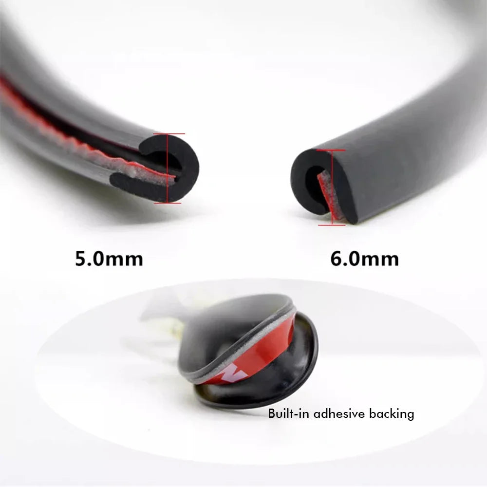 Karvixa 5M Clear Chrome U-Shape Car Door Edge Guard