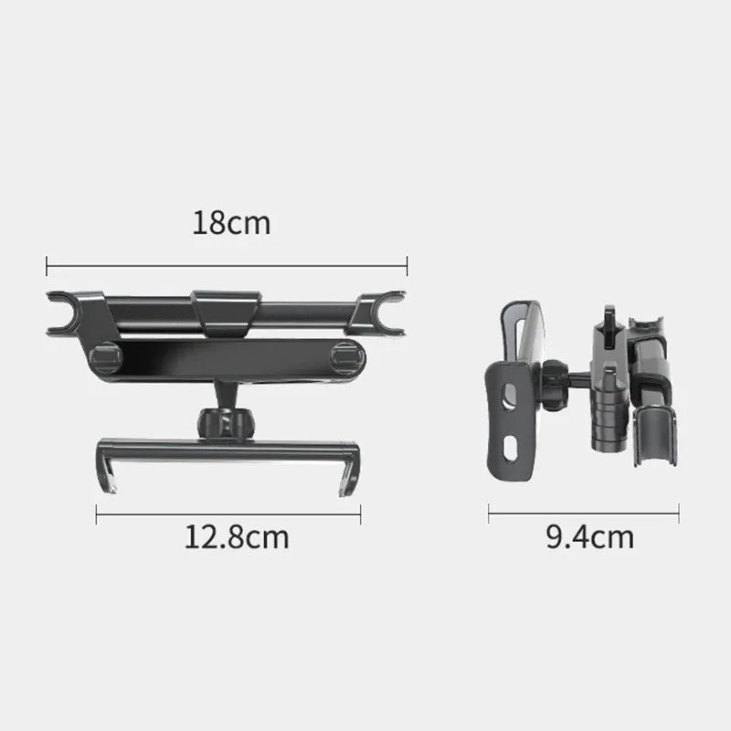 Karvixa 360° Car Headrest Tablet & Phone Holder – 4.7–12.9 Inch