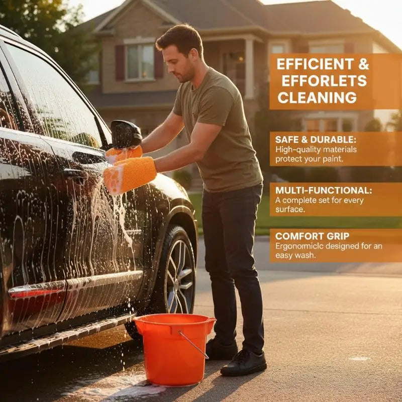 Karvixa 11-Piece Car Cleaning & Detailing Kit