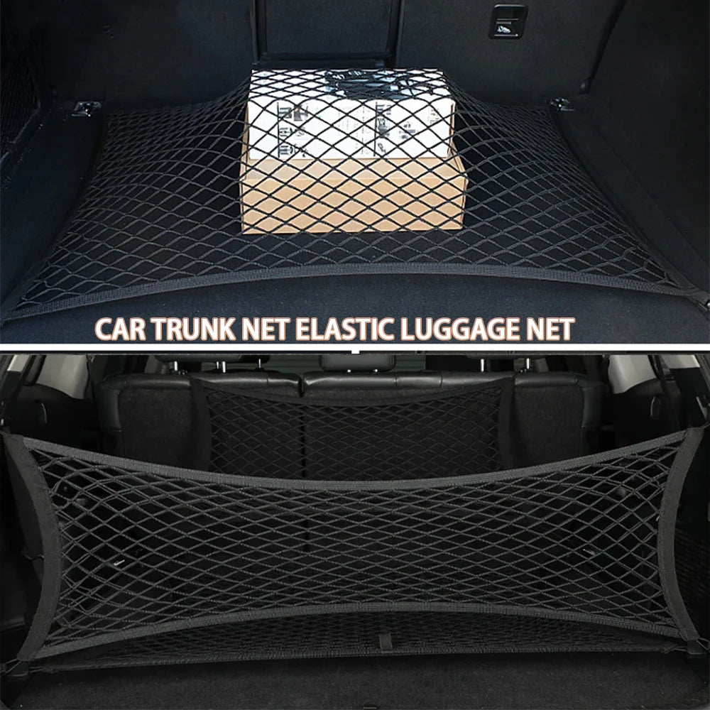 Karvixa Elastic Car Boot Cargo Net – Universal Luggage Storage Organiser