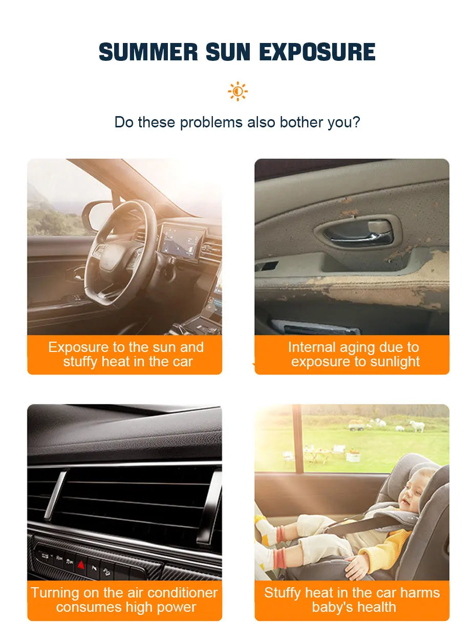 Karvixa Car Side Window Sun Shades – UV Protection, 2 Pack