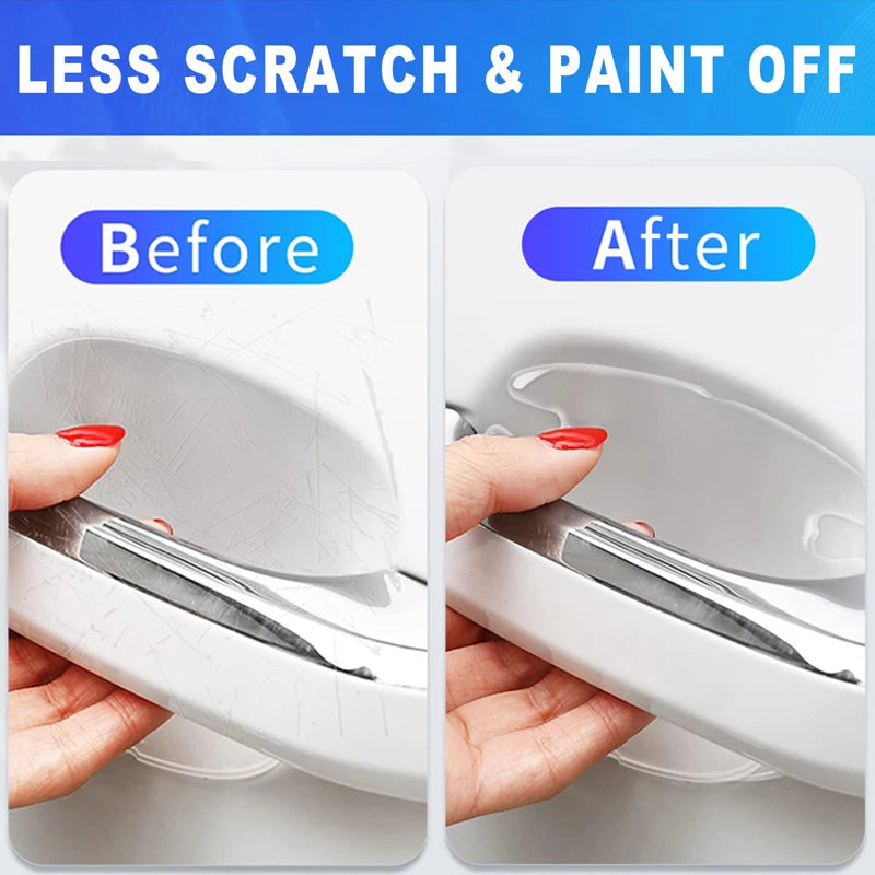 Karvixa Car Door Handle Scratch Protectors – Transparent Anti-Collision Stickers