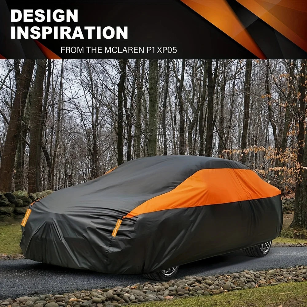 Karvixa Outdoor Car Cover – Waterproof, UV, Rain & Snow Protection