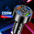 Karvixa 5-Port Fast Car Charger – USB-C PD & QC3.0