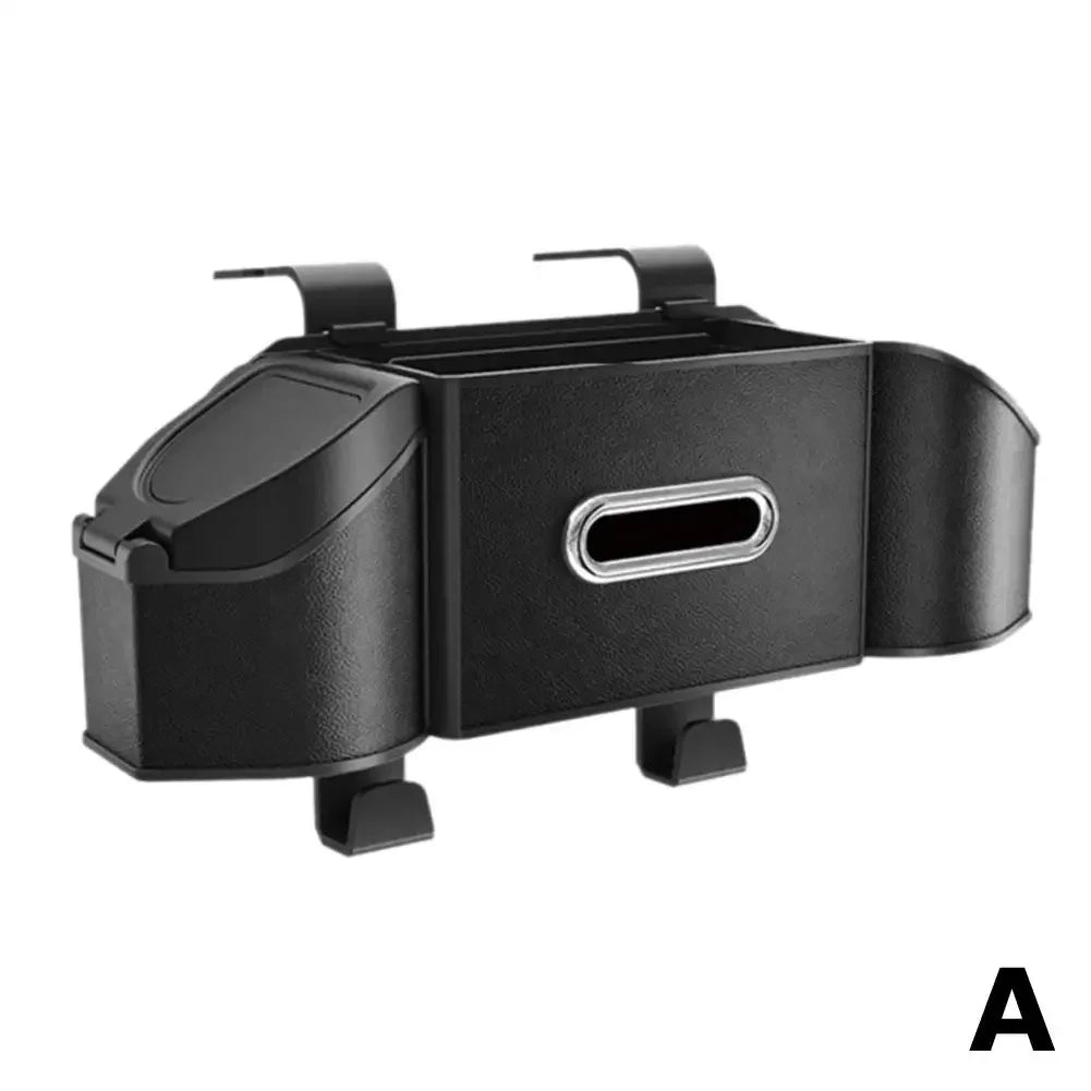 Karvixa 7-in-1 Car Backseat Organiser – Cup Holder, Tissue Box & Phone Storage