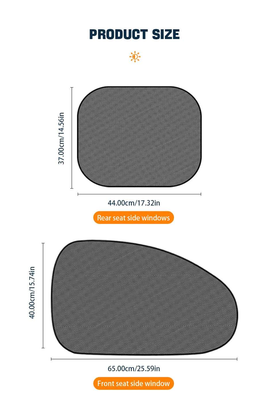 Karvixa Car Side Window Sun Shades – UV Protection, 2 Pack