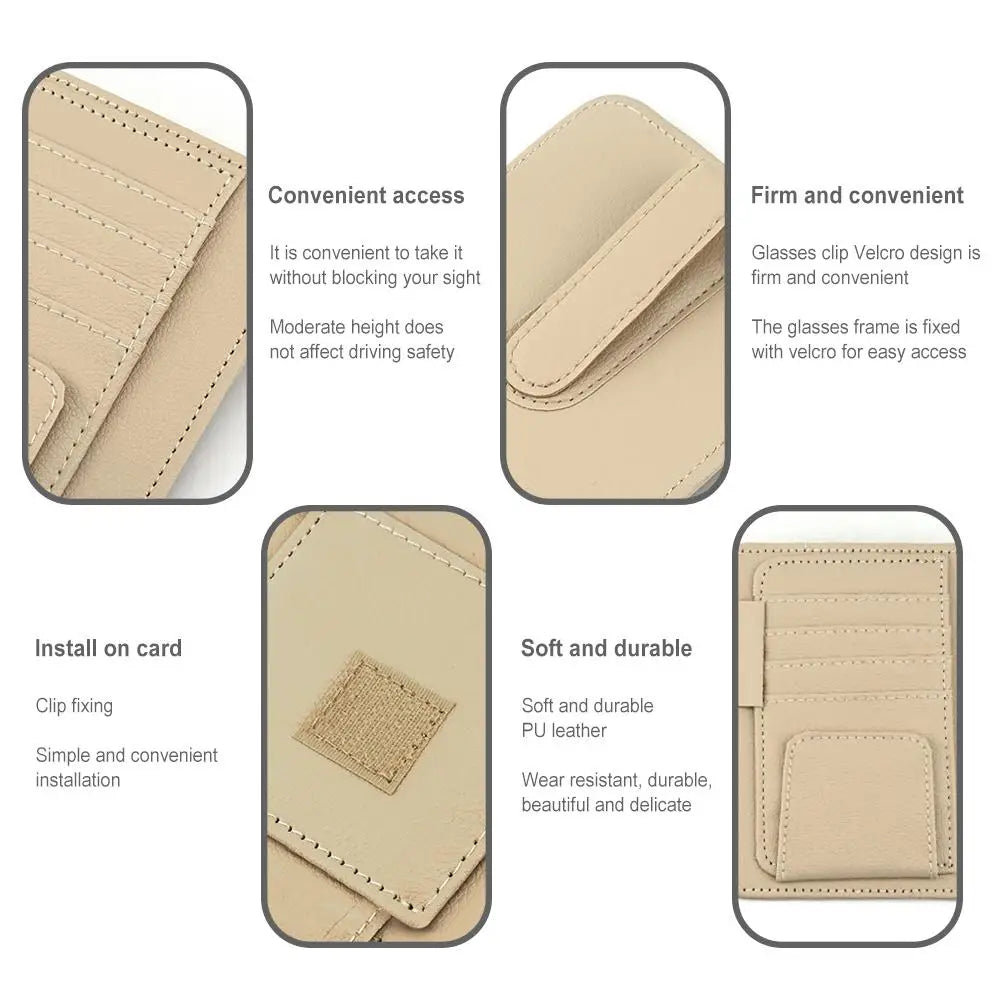 Karvixa Multi-Pocket Car Sun Visor Organiser