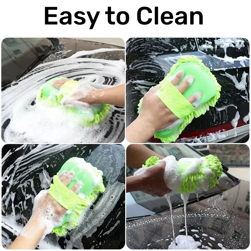 Karvixa Microfibre Car Wash Sponge – Soft Cleaning & Detailing Mitt
