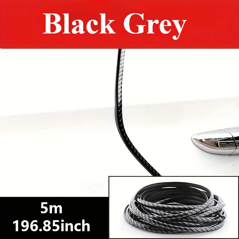 Karvixa 5M Clear Chrome U-Shape Car Door Edge Guard