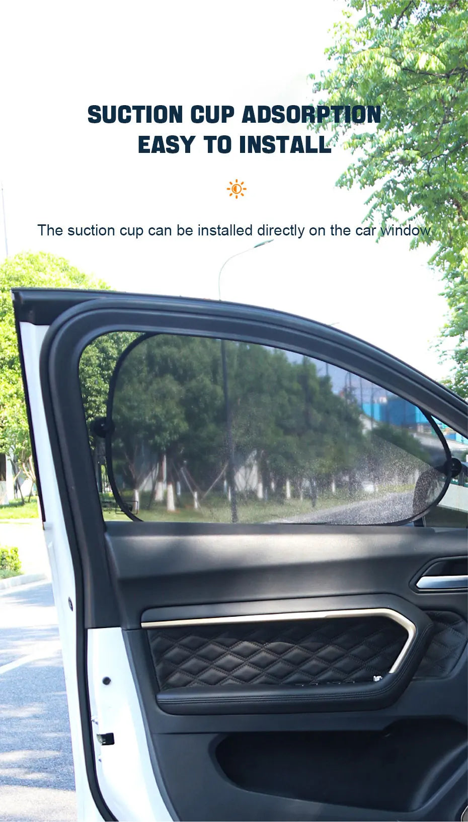 Karvixa Car Side Window Sun Shades – UV Protection, 2 Pack