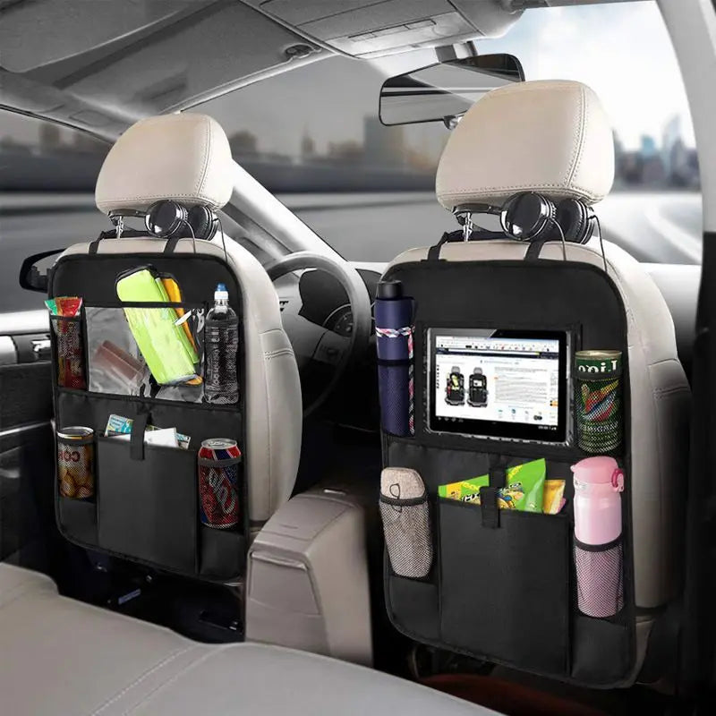 Karvixa Back Seat Organiser with Touch-Screen Tablet Holder