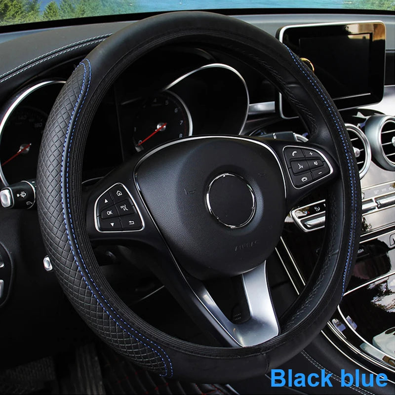 Karvixa Full-Wrap Steering Wheel Cover – 37–39cm
