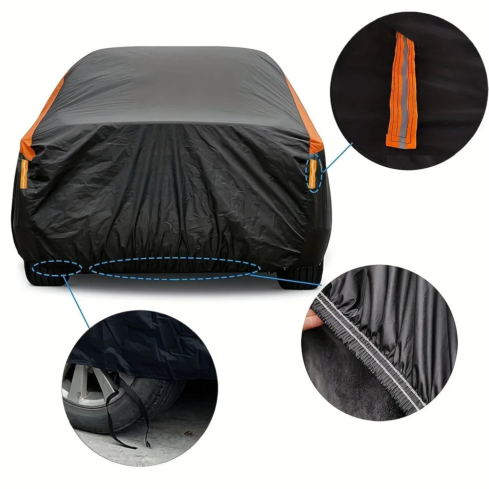 Karvixa Outdoor Car Cover – Waterproof, UV, Rain & Snow Protection