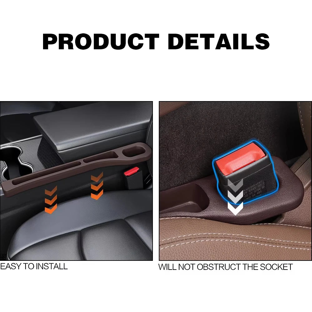 Karvixa 2-Piece Car Seat Gap Filler & Organizer