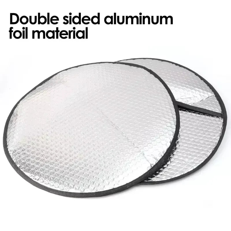 Karvixa Steering Wheel Sun Shade – Foldable UV & Heat Protection