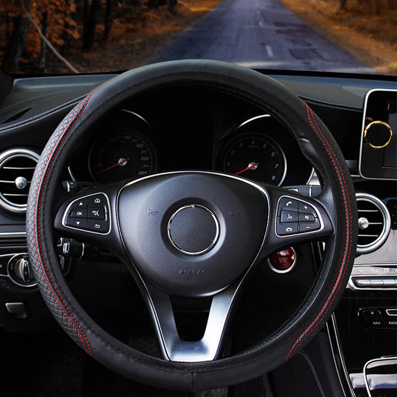 Karvixa Full-Wrap Steering Wheel Cover – 37–39cm