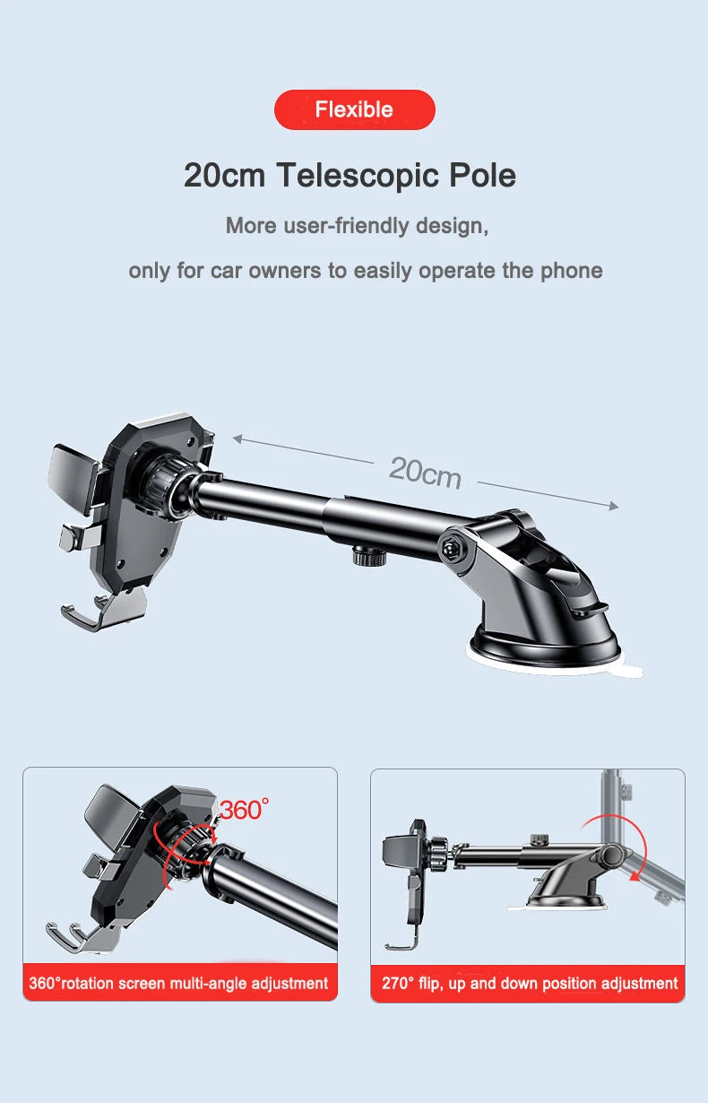 Karvixa 360° Suction Cup Car Phone Holder