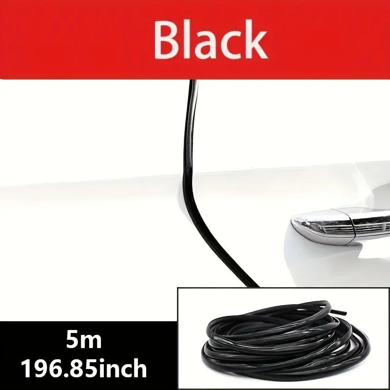 Karvixa 5M Clear Chrome U-Shape Car Door Edge Guard