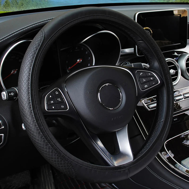 Karvixa Full-Wrap Steering Wheel Cover – 37–39cm