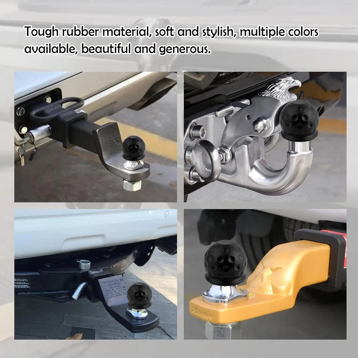 Karvixa Universal Tow Ball Cover – 55mm Hitch Protector