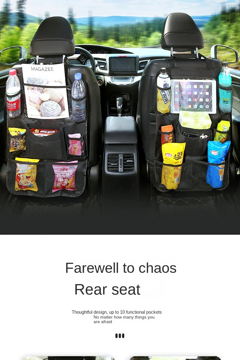 Karvixa Back Seat Organiser with Touch-Screen Tablet Holder