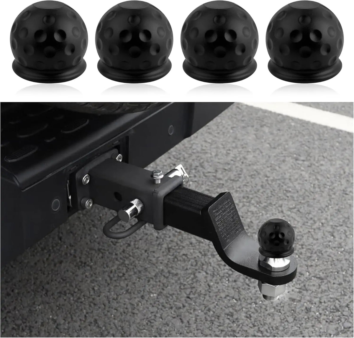 Karvixa Universal Tow Ball Cover – 55mm Hitch Protector