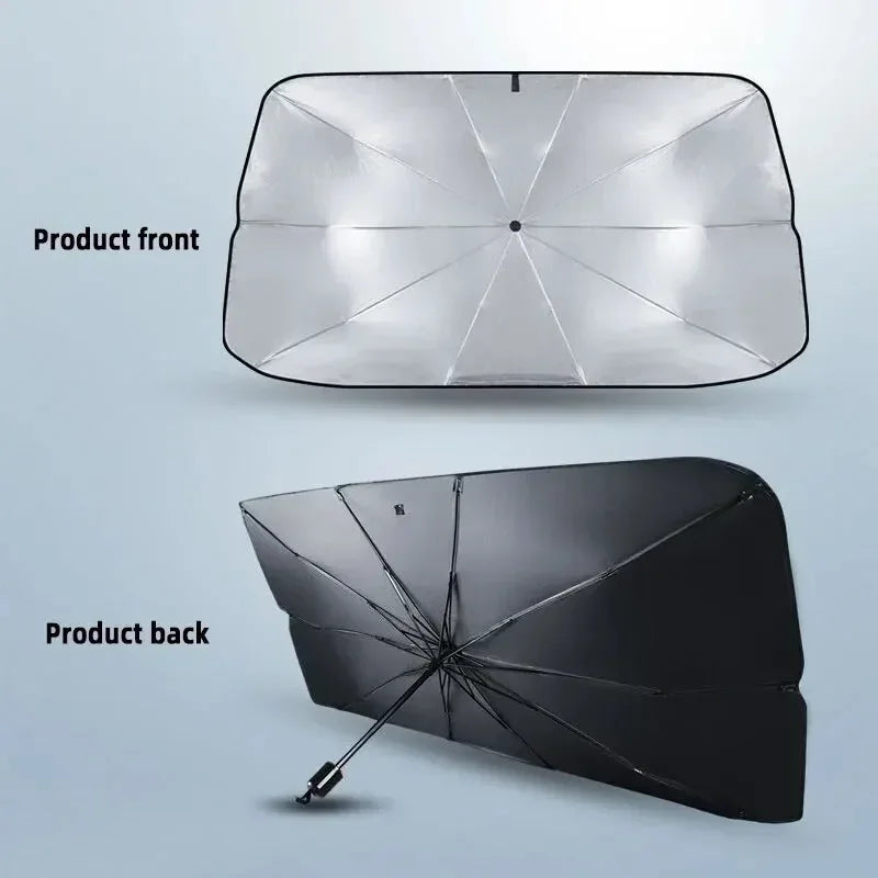 Karvixa Folding Car Windshield Sun Shade Umbrella – UV & Heat Protection