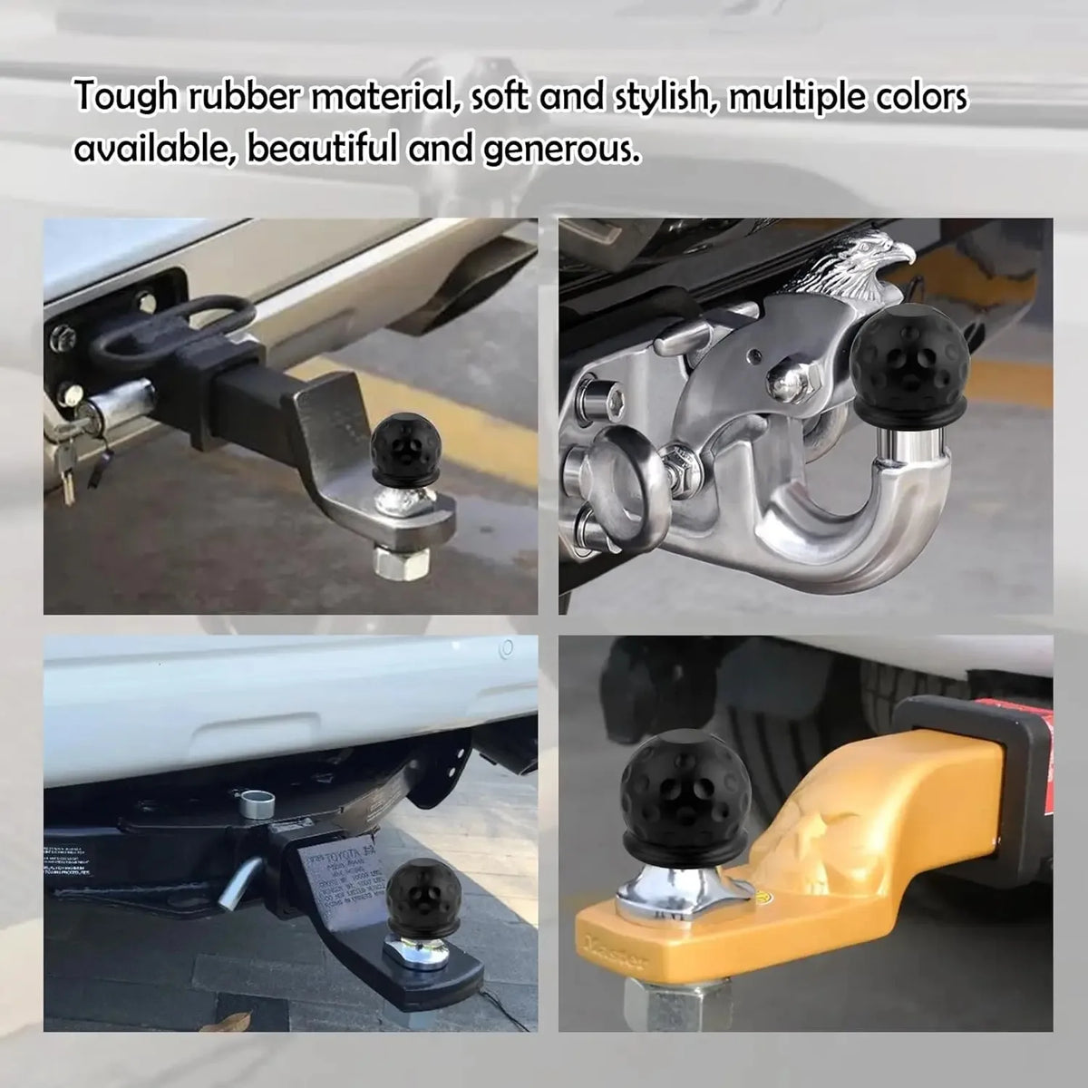Karvixa Universal Tow Ball Cover – 55mm Hitch Protector