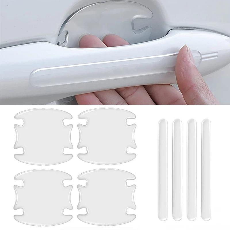 Karvixa Car Door Handle Scratch Protectors – Transparent Anti-Collision Stickers