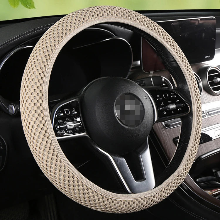 Karvixa 38cm Steering Wheel Cover – Anti-Slip & Durable Fabric