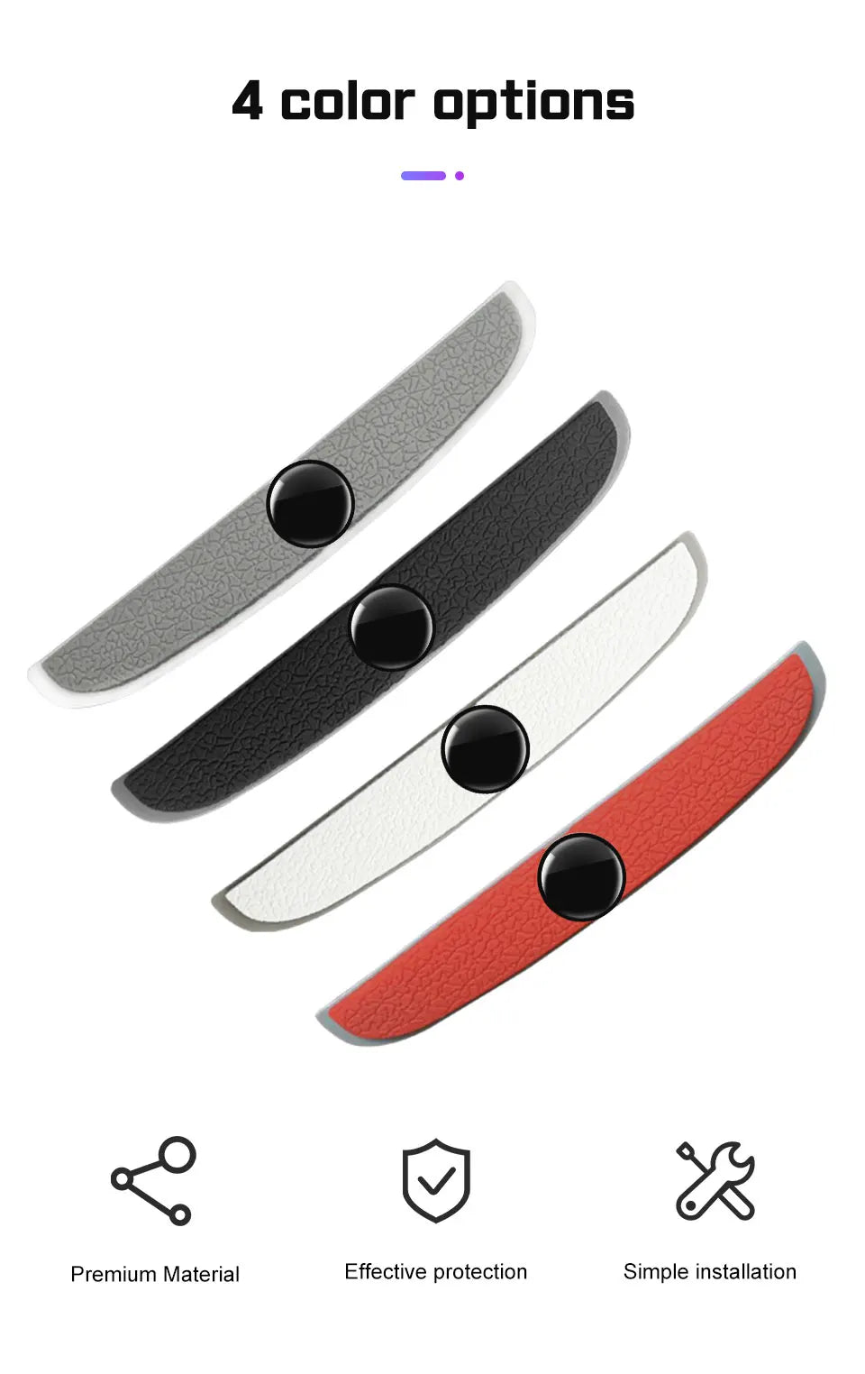 Karvixa 4-Piece Car Door Edge Protectors.