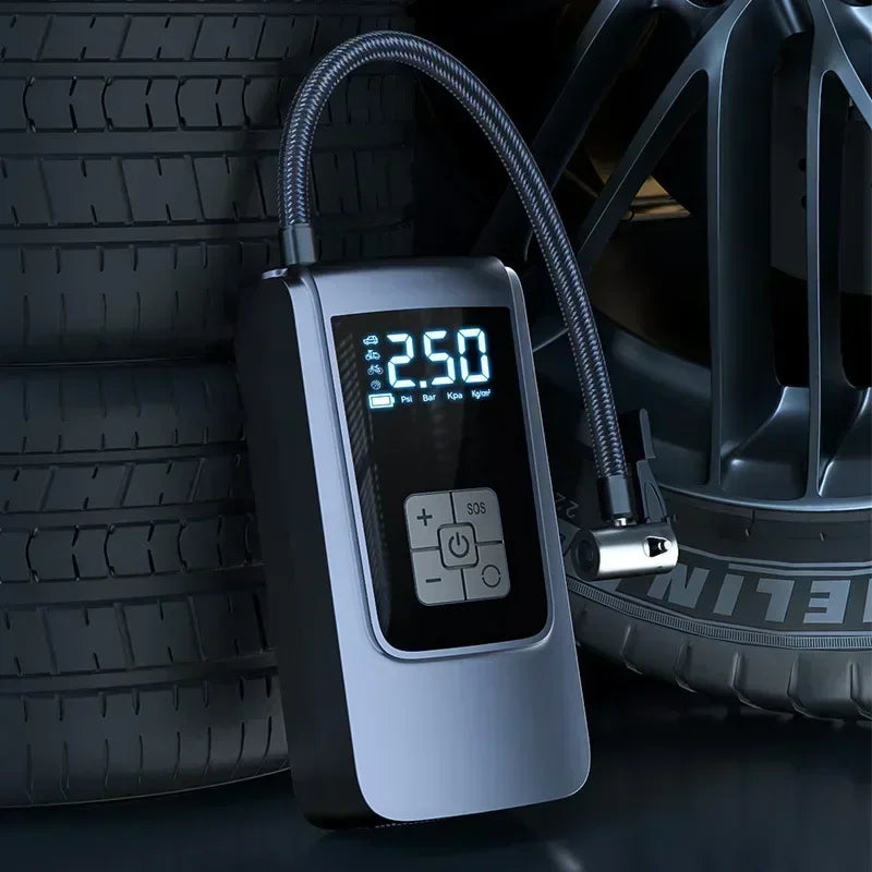 Karvixa Portable Car Tyre Inflator – Electric Air Compressor Pump
