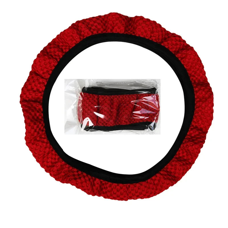 Karvixa 38cm Steering Wheel Cover – Anti-Slip & Durable Fabric