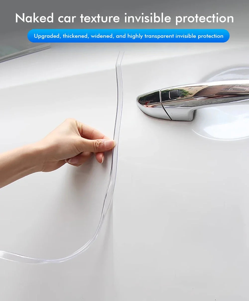 Karvixa 5M Clear Chrome U-Shape Car Door Edge Guard