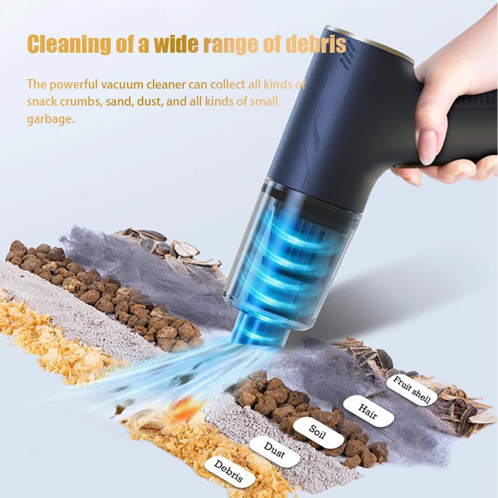 Karvixa Cordless Car Vacuum – Portable Handheld Vacuum & Air Blower