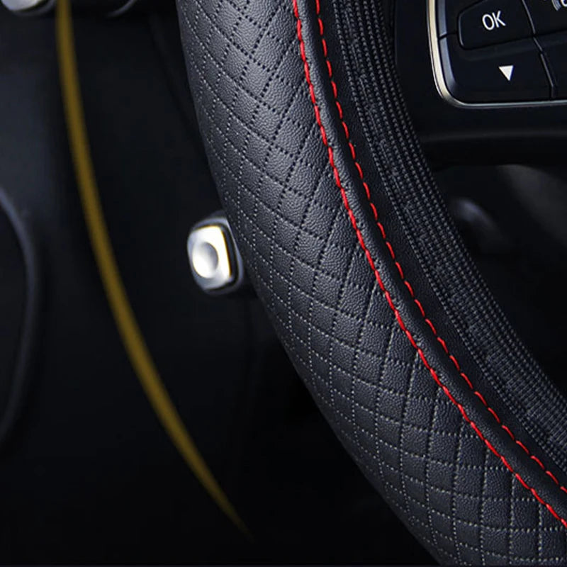 Karvixa Full-Wrap Steering Wheel Cover – 37–39cm