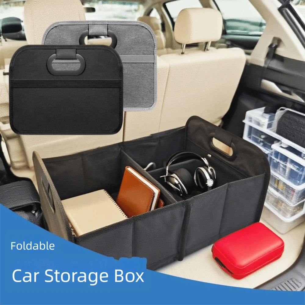 Karvixa Foldable Car Boot Organiser – Large Capacity Oxford Cloth Storage Box