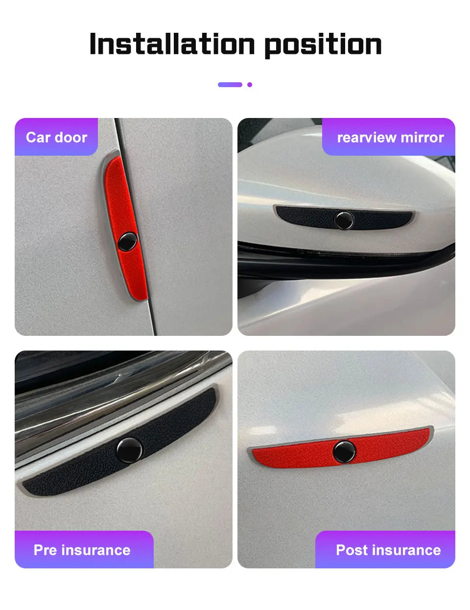 Karvixa 4-Piece Car Door Edge Protectors.