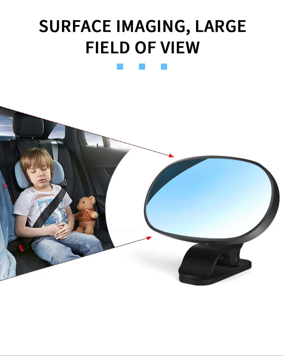 Karvixa 360° Baby Car Mirror – Adjustable Rear Seat Observation Mirror