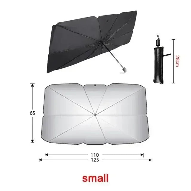 Karvixa Folding Car Windshield Sun Shade Umbrella – UV & Heat Protection