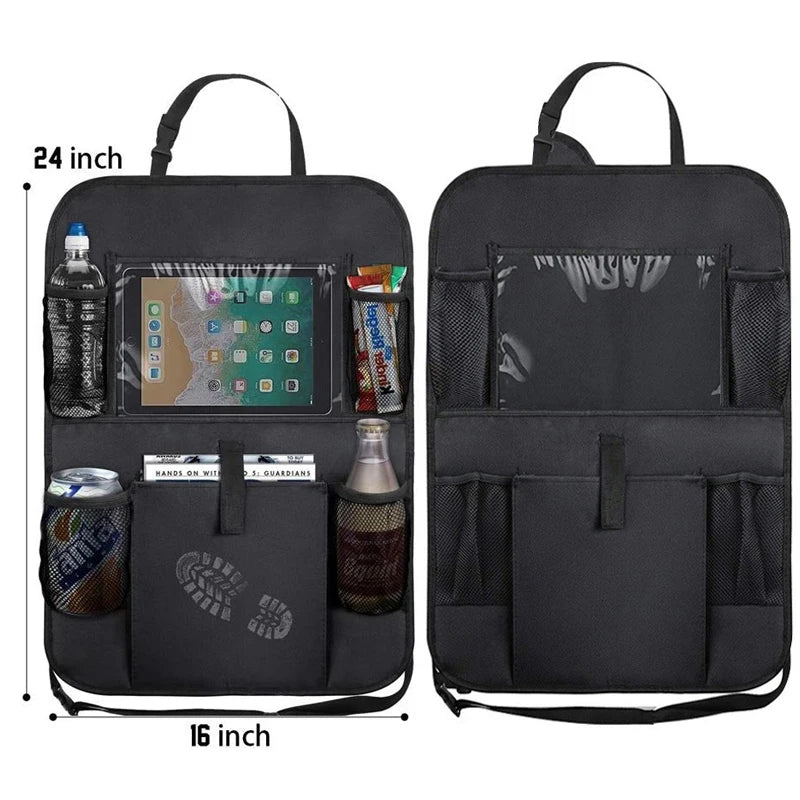 Karvixa Back Seat Organiser with Touch-Screen Tablet Holder