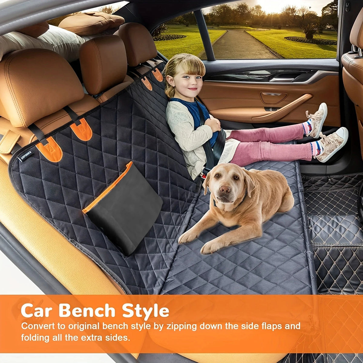 Karvixa 600D Dog Car Seat Cover Hammock – Heavy Duty & Non-Slip