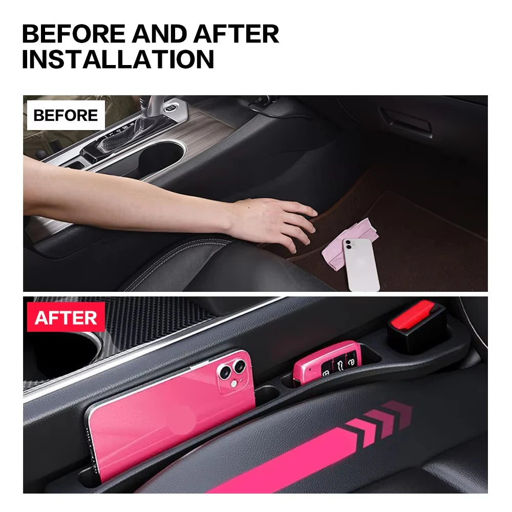 Karvixa 2-Piece Car Seat Gap Filler & Organizer