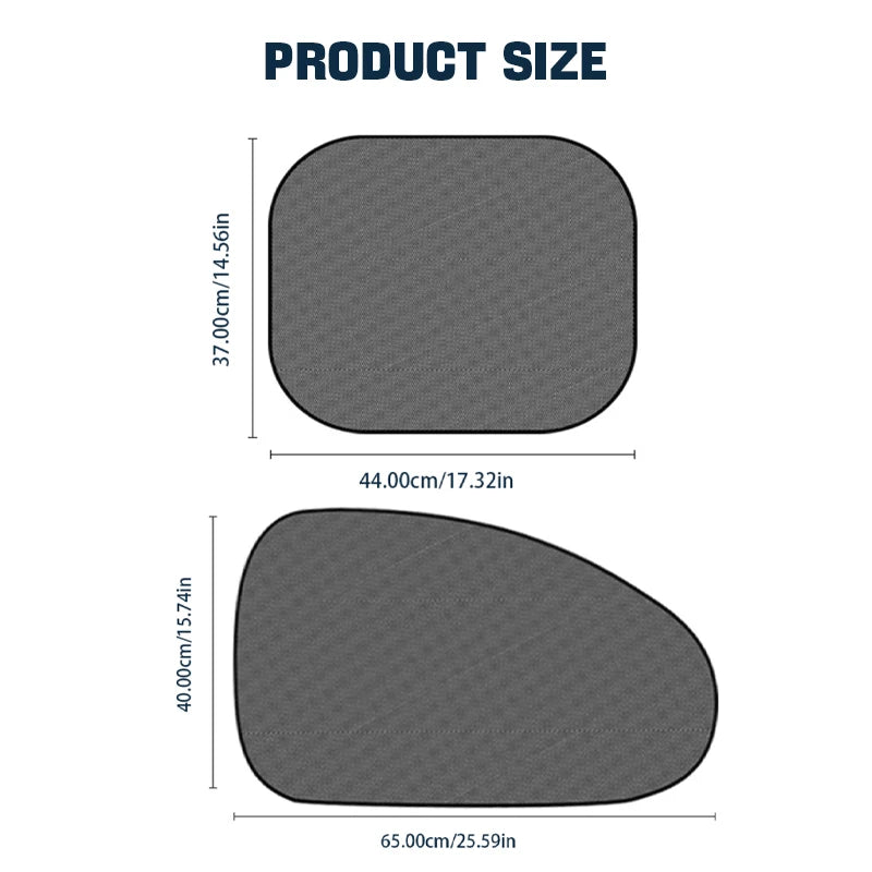 Karvixa Car Side Window Sun Shades – UV Protection, 2 Pack